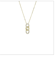 Halskette Dame in Gold Zirconia C582BK0 CO